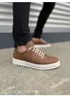 Tb152 Cool Bağcıklı Cilt Erkek Günlük Spor Klasik Ayakkabı Cbt - Taba