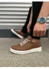 Tb152 Cool Bağcıklı Cilt Erkek Günlük Spor Klasik Ayakkabı Cbt - Taba