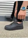 Tb152 Cool Bağcıklı Cilt Erkek Günlük Spor Klasik Ayakkabı Cst - Siyah