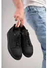 Tb152 Cool Bağcıklı Keten Erkek Günlük Spor Klasik Ayakkabı Kst - Siyah