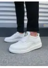 Tb161 Hippo Bağcıksız Cilt Erkek Günlük Sneaker Ayakkabı Cbt - Beyaz