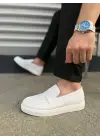 Tb180 Estilo X Bağcıksız Cilt Erkek Günlük Spor Klasik Ayakkabı Cbt - Beyaz