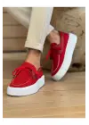 TB2602 - Triko Erkek Ayakkabı KIRMIZI