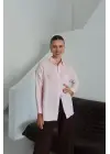 Tek Cepli Müslin Gömlek Pembe Pt