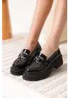 Terry Rugan Siyah Kadın Loafer