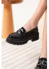 Terry Rugan Siyah Kadın Loafer