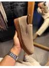 Terzi Bey Bağcıksız Mevsimlik Süet Ayakkabı 019 Camel (süet)