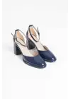 Theresa Lacivert Rugan Kadın Topuklu Ayakkabı