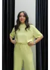 Tshirt Alt Üst Modal Takım Sarı