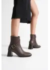 Vera Kadın Acı Kahve Topuklu Bot