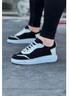Terzi Bey Tb019 Siyah Beyaz Triko Erkek Casual Ayakkabı