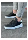 Wagoon Wg021 Siyah Beyaz Erkek Casual Ayakkabı