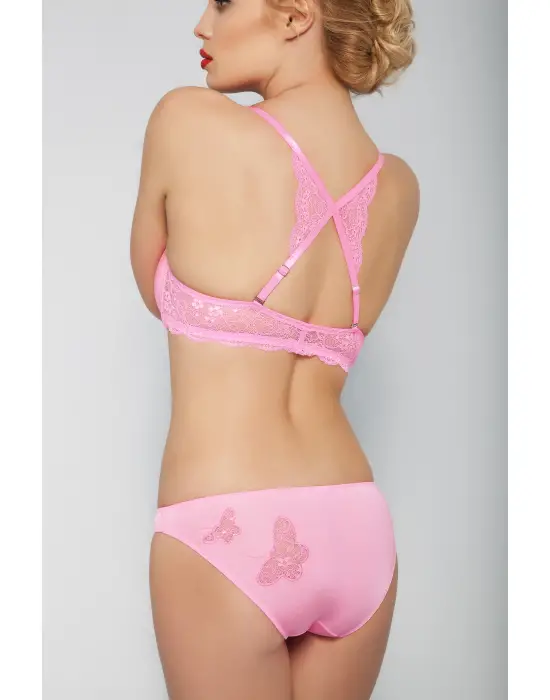 Golshan Githa Foam Cup Push Up Bra,neon Pembe Renk Straplez Konforlu Ve Şık Sütyen