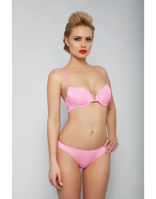 Golshan Githa Foam Cup Push Up Bra,neon Pembe Renk Straplez Konforlu Ve Şık Sütyen