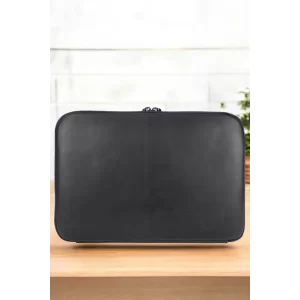 Macbook Air Pro 13 & 13.3 İnç Hakiki Deri Lacivert Laptop Kılıfı