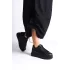 Bıana Bağcıklı Ortopedik Taban Kadın Sneaker Spor Ayakkabı St - Siyah