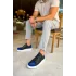 TB251 GBT Mirror Furry Erkek Ayakkabı SIYAH/SAX MAVI