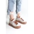 Jane Bağcıklı Ortopedik Taban Kadın Sneaker Spor Ayakkabı  Tt - Krem