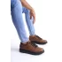 Tb151 Boost Bağcıklı Cilt Erkek Günlük Sneaker Ayakkabı Cst - Taba