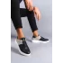 Tb151 Boost Bağcıklı Cilt Süet Erkek Günlük Sneaker Ayakkabı Csbt - Siyah/gri