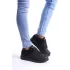 Tb151 Boost Bağcıklı Cilt Süet Erkek Günlük Sneaker Ayakkabı Csst - Siyah