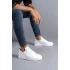 Tb152 Cool Bağcıklı Cilt Erkek Günlük Spor Klasik Ayakkabı Cbt - Beyaz