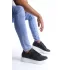 Tb155 Warrior Bağcıklı Ve Fermuarlı Cilt Erkek Günlük Sneaker Ayakkabı Cbt - Siyah