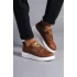 Tb161 Hippo Bağcıksız Cilt Erkek Günlük Sneaker Ayakkabı Cbt - Taba