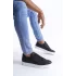 Tb165 Elite Bağcıklı Cilt Erkek Günlük Sneaker Ayakkabı Cbt - Siyah