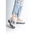 Agatha Bağcıklı Fermuarlı Ortopedik Taban Kadın Sneaker Spor Ayakkabı Gt - Krem