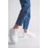 Alessı Bağcıklı Ortopedik Taban Kadın Sneaker Spor Ayakkabı Bt - Beyaz