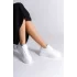 Bıana Bağcıklı Ortopedik Taban Kadın Sneaker Spor Ayakkabı  Bt - Beyaz