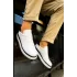 TB979 Santoni GBT Spor Erkek Ayakkabı BEYAZ/SIYAH