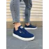 Tb0118 Rex Bağcıklı Keten Kumaş Erkek Günlük Sneaker Ayakkabı Kbt - Lacivert