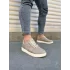 Tb0118 Rex Bağcıklı Keten Kumaş Erkek Günlük Sneaker Ayakkabı Kkt - Bej