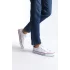 Tb0422 Luke Bağcıklı Keten Kumaş Erkek Günlük Sneaker Ayakkabı Kbt - Beyaz