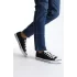 Tb0422 Luke Bağcıklı Keten Kumaş Erkek Günlük Sneaker Ayakkabı Kbt - Siyah