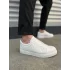 Tb166 Prestige Bağcıklı Cilt Kapitone Desenli Erkek Günlük Sneaker Ayakkabı Cbt - Beyaz