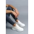 Tb047  Terzi Bey Beyaz Crocodile Günlük Erkek  Ayakkabı