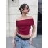 Madonna Yaka Sıfır Kol Bluz