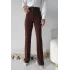 Önü Cumalı İthal Krep Pantolon