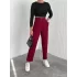 Örme Krep Pantolon Çift Düğmeli