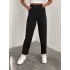 Örme Krep Pantolon Çift Düğmeli