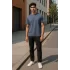 Regular Kalıp Kadın - Erkek Unisex Basic Tişört Gri