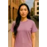 Regular Kalıp Kadın - Erkek Unisex Basic Tişört Pembe