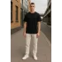 Regular Kalıp Kadın - Erkek Unisex Basic Tişört Siyah