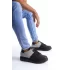 Boost Bağcıklı Cilt Süet Erkek Günlük Sneaker Siyah-Gri Ayakkabı