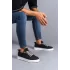 Tb152 Cool Bağcıklı Keten Erkek Günlük Spor Klasik Ayakkabı Kbt - Siyah