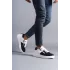 Tb155 Warrior Bağcıklı Ve Fermuarlı Cilt Erkek Günlük Sneaker Ayakkabı Cbt - Beyaz/siyah