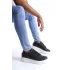 Tb155 Warrior Bağcıklı Ve Fermuarlı Cilt Erkek Günlük Sneaker Ayakkabı Cbt - Siyah